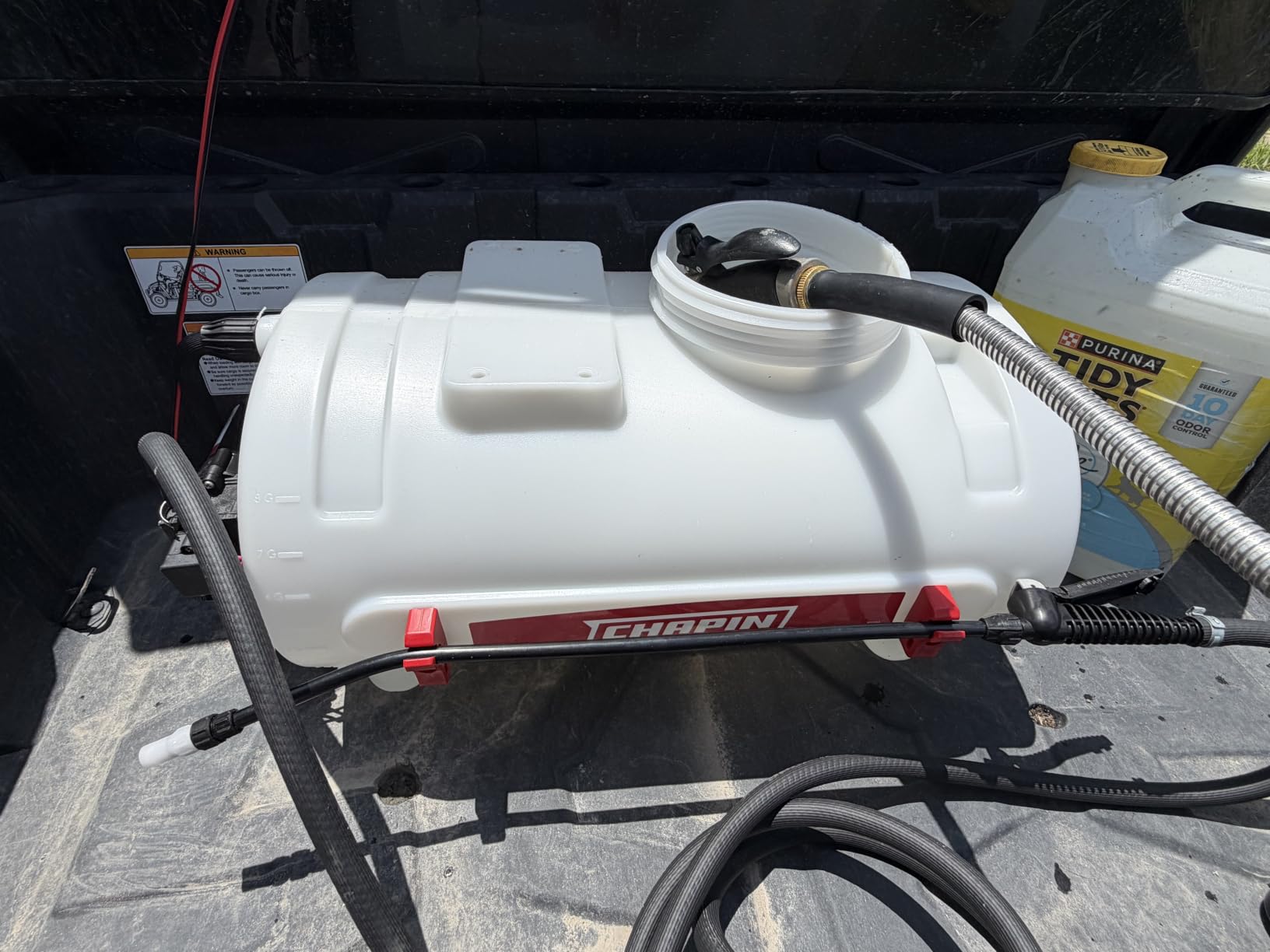 CHAPIN 97084 8-Gallon ATV/UTV Sprayer with 12V Pump & 15-Ft Hose - Mount it on an ATV or UTV and cover more ground; the 12V pump, 15-ft hose and wide opening make spraying and filling easier customer photo 2