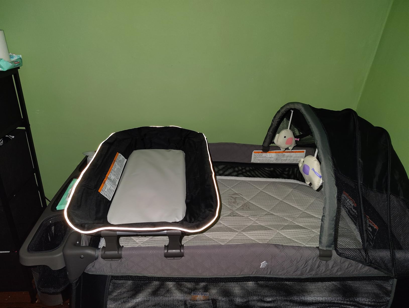 Pamo Babe Baby Playard with Canopy, Portable Crib with Changing Table customer photo 1