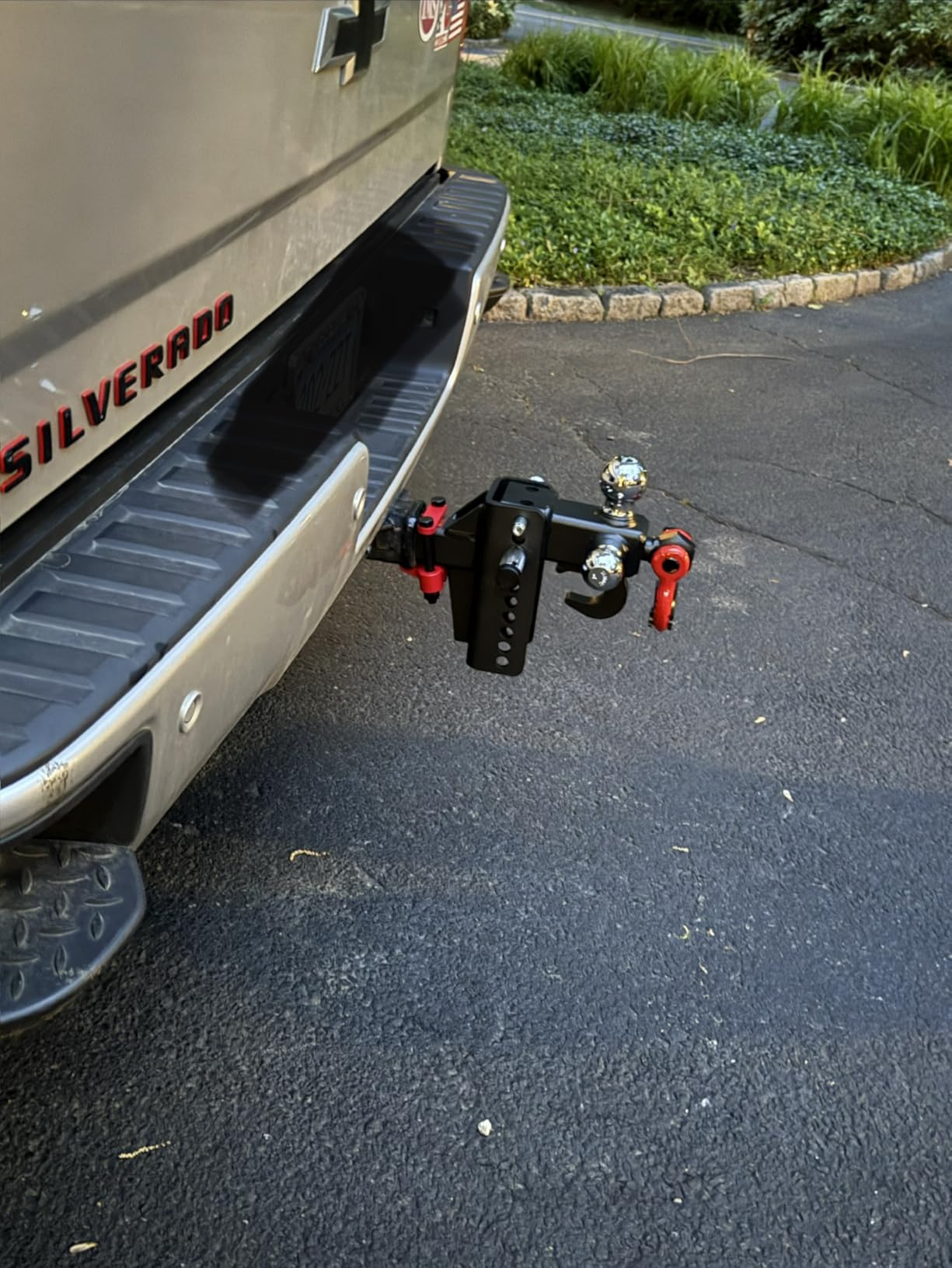 TYT Tri Ball Mount Trailer Hitch, Fits 2 inch Receiver, Triple Balls (1-7/8