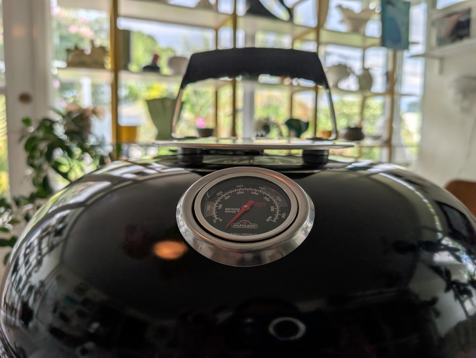 Napoleon NK18 Premium Charcoal Kettle Grill, Black, Porcelain-Enameled Lid and Bowl, Chrome-Plated Cooking Grid customer photo 1