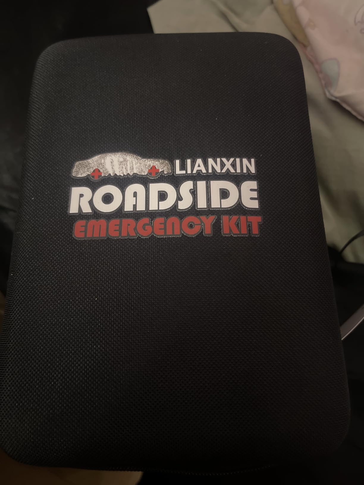 LIANXIN Car Roadside Emergency Kit, with Jumper Cables Car Safety Kits | Emergency Car Kit Tow Straps Headlamp Jumping Cables Safety Hammers Gloves, Breakdowns Gifts for New Drivers customer photo 1