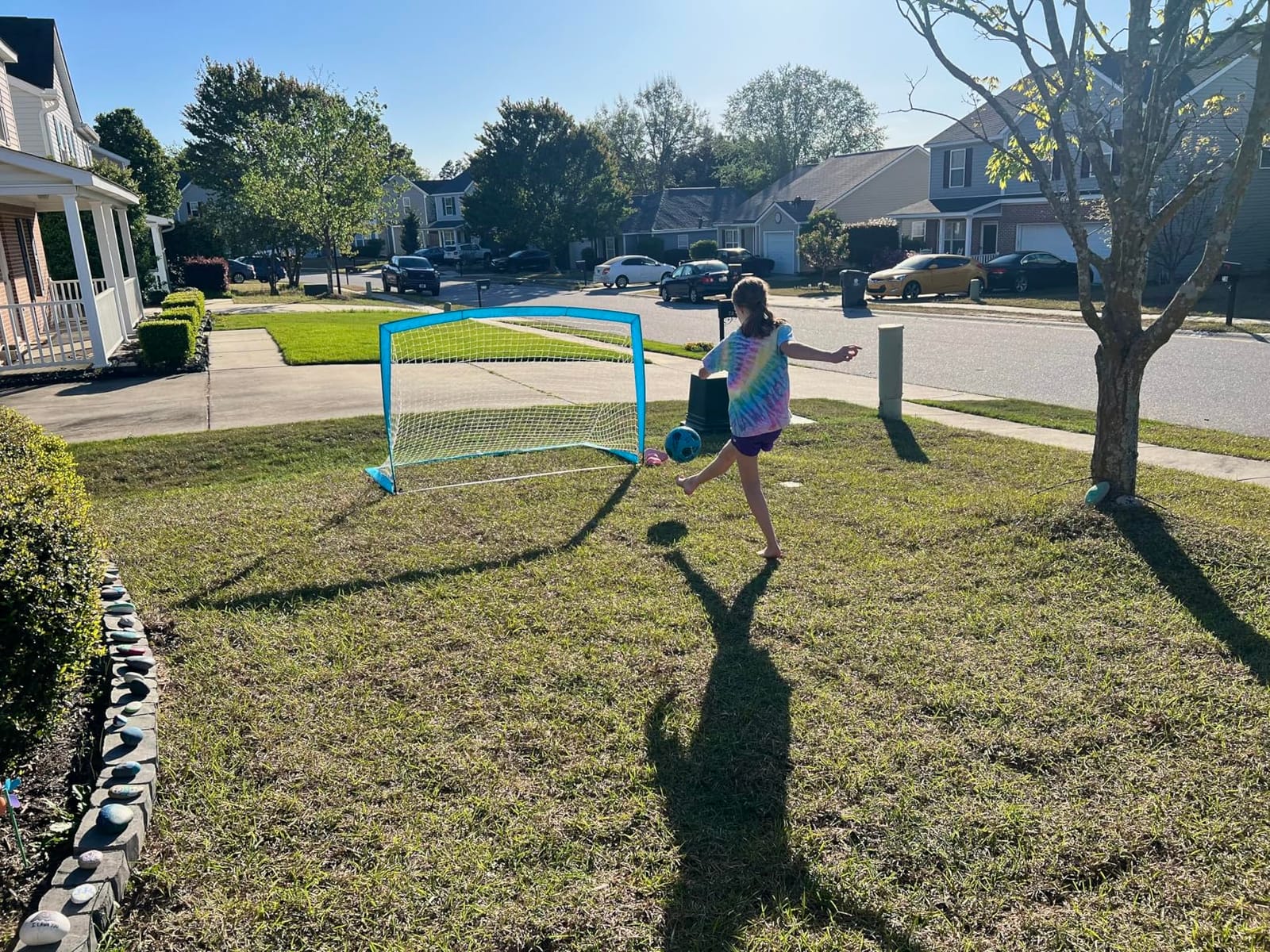 GoSports Portable Soccer Goals for Kids - 13 Color Options - Choose 4 x 3 ft or 6 x 4 ft - Team Tone Pop Up Nets for Backyard customer photo 1