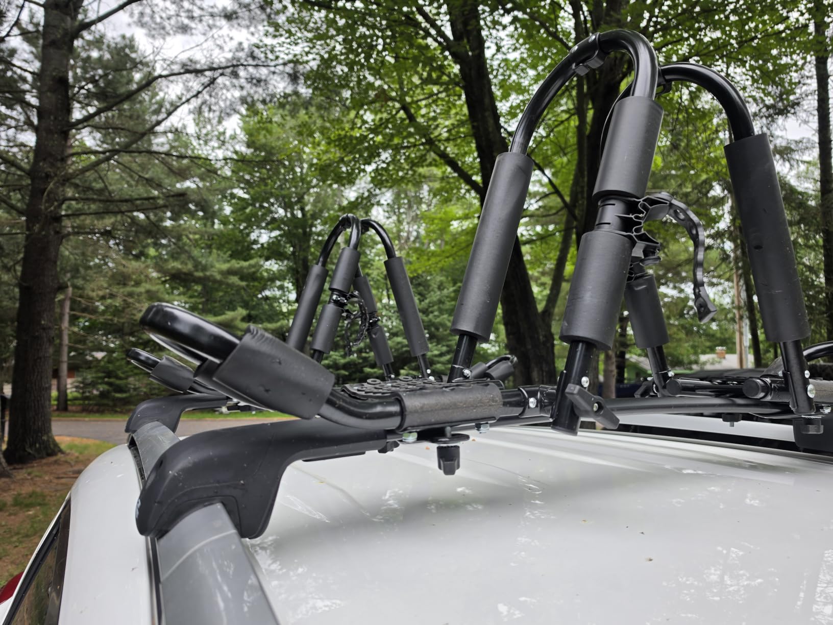 FORWODE Premium Kayak Roof Rack, 2 Pair J-Bar Roof Rack, Folding Adjustable Heavy Duty Carrier customer photo 1