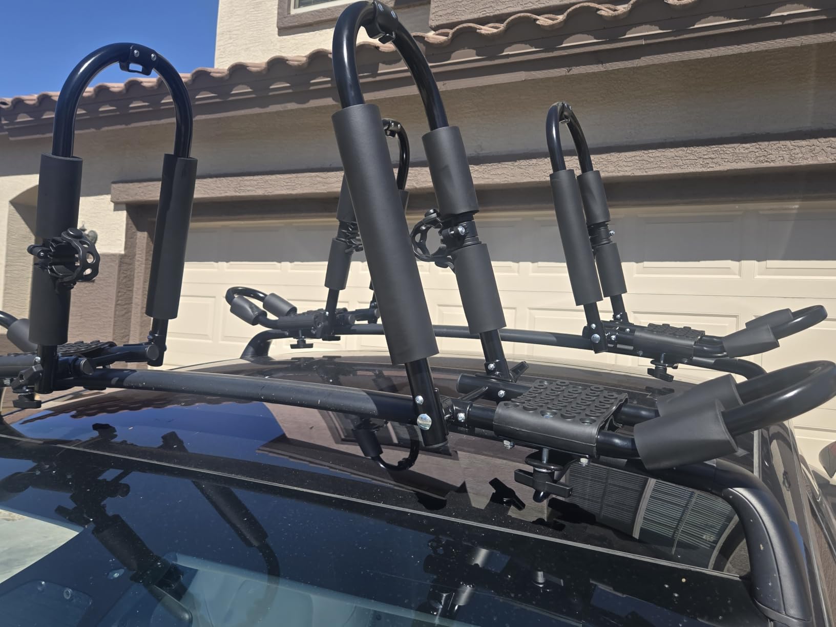 FORWODE Premium Kayak Roof Rack, 2 Pair J-Bar Roof Rack, Folding Adjustable Heavy Duty Carrier customer photo 2
