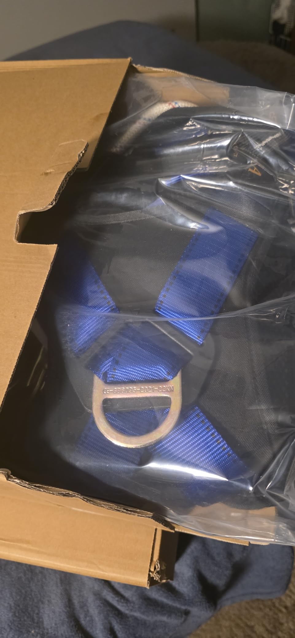 TRSMIMA Safety Harness Fall Protection - Harness Kit for Men Construction | Fall Arrest Roofing Harness Kit Men Full Body Harness with Lanyard for Work customer photo 2