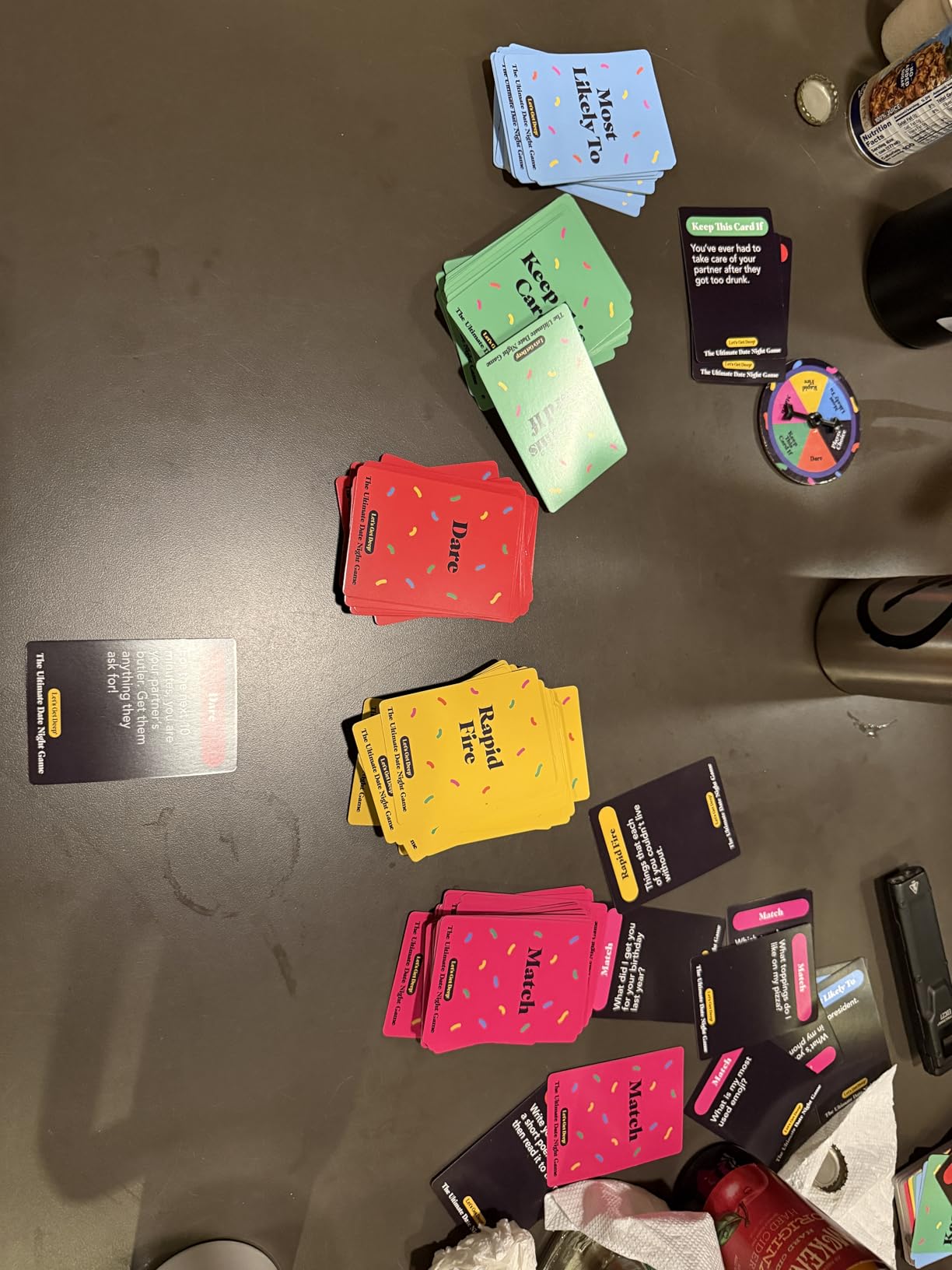 The Ultimate Date Night Game by Relatable, Great for Couples Games and Stay at Home Date Night Ideas, From The Makers of Let's Get Deep Relationship Card Game, Includes 200 Cards & Spinner customer photo 2