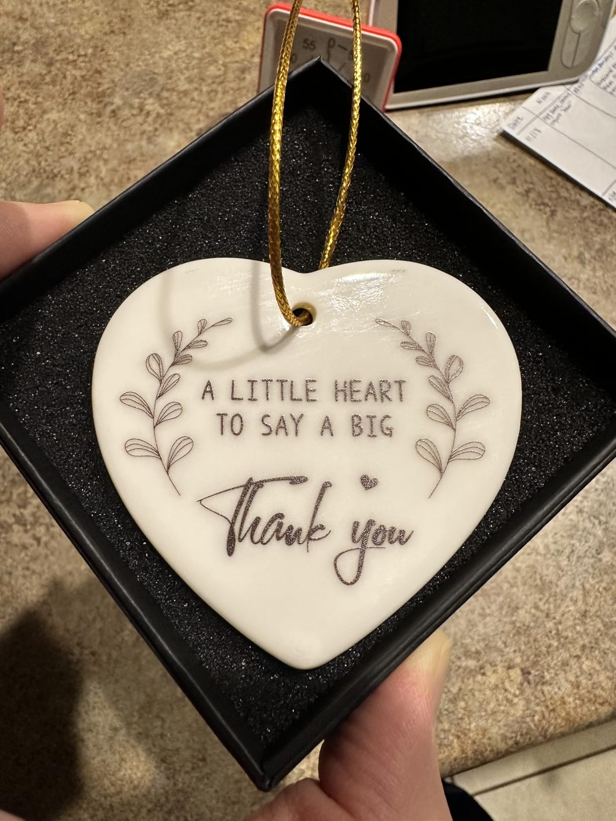 Maybe I Can't Stop the Downpour Ceramic Heart Plaque Friendship Gift for Best Friend customer photo 1