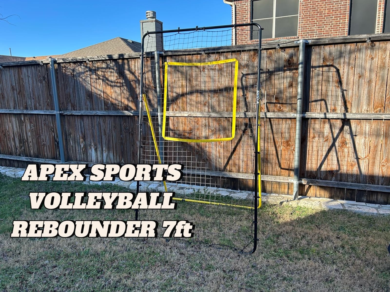 Apex Sports Adjustable Volleyball Rebounder Net 7x4 ft - Bounce Back Training Equipment with Angle Customization for Practicing Volleying, Bumping, Spiking - Durable & Portable with Travel Bag customer photo 1