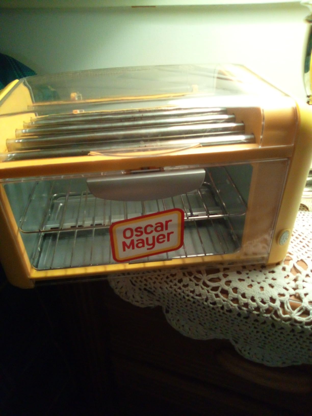 Nostalgia Oscar Mayer Extra Large 8 Hot Dog Roller & Bun Toaster Oven - Stainless Steel Grill Rollers for Cooking Veggie Sausages & Brats - Multi-Use Warming Oven with Adjustable Timer for Parties - Red customer photo 2