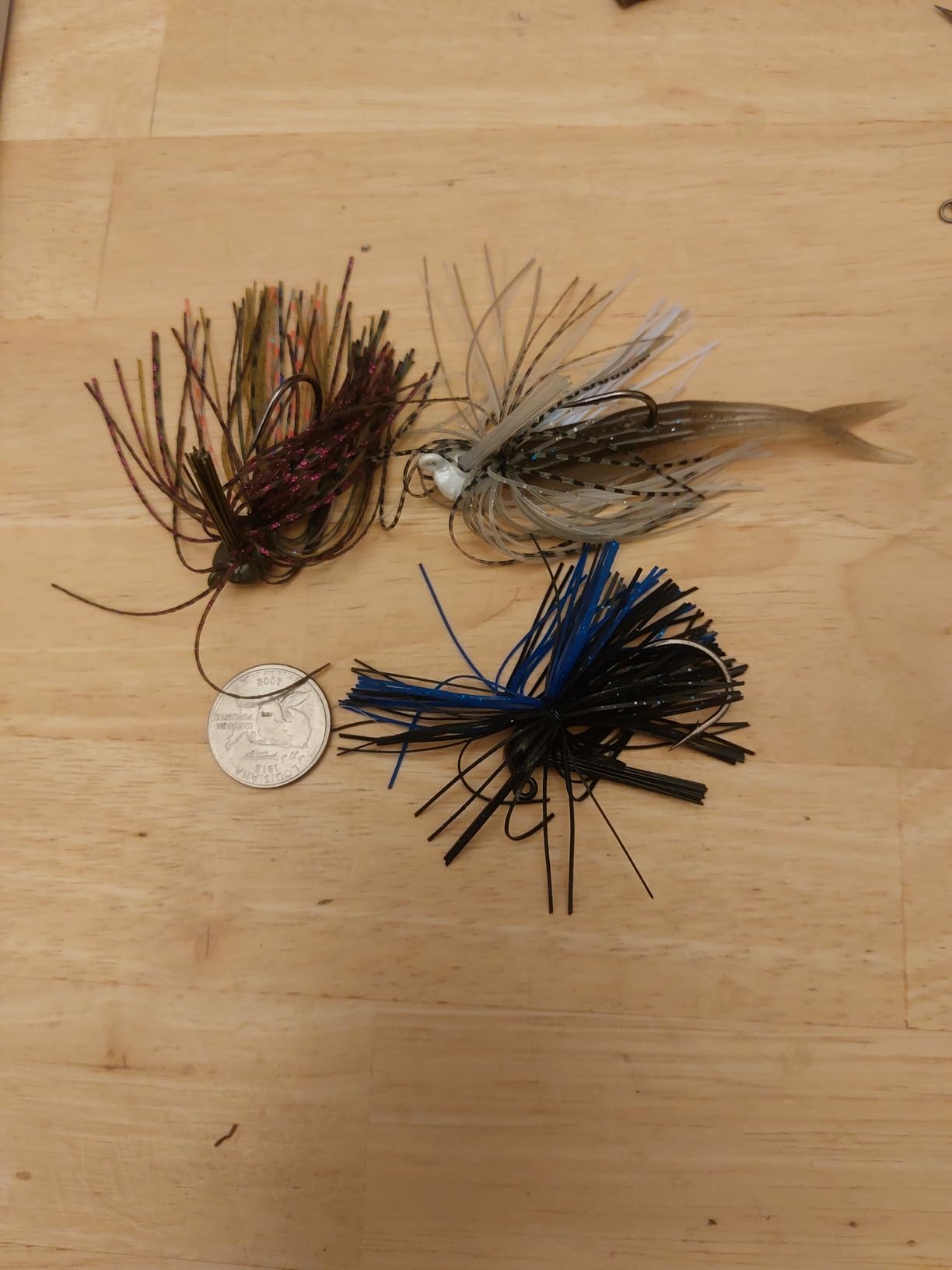 Reaction Tackle Flipping Jigs for Bass Fishing, Weedless Jig Head with Silicone Skirt for Pike, Walleye and Muskie Fishing (3-Pack) customer photo 2