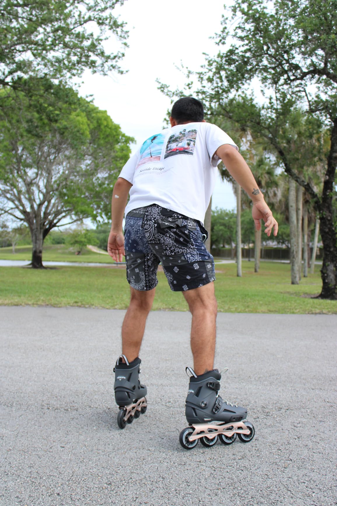 Rollerblade Lightning 90 Men's Urban Inline Skate, Anthracite and Taupe customer photo 1