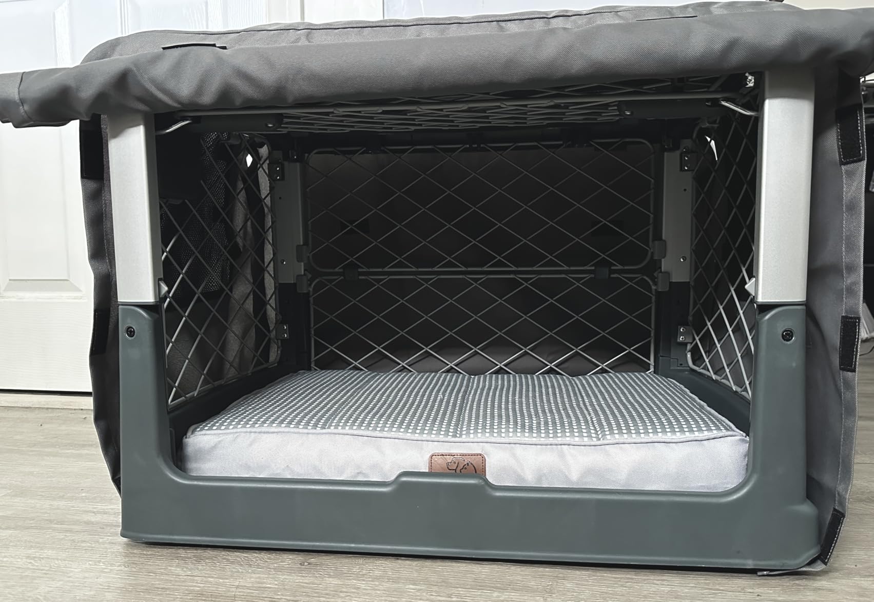 Bedsure XL Cooling Dog Bed, Extra Large Breathable Pet Summer Bed, 44 Inch | Orthopedic Egg Crate Foam, Cold Summer Pad Mat, Non-Slip Bottom, Comfy Removable Washable Cover, For Pets Up to 100 lbs customer photo 2