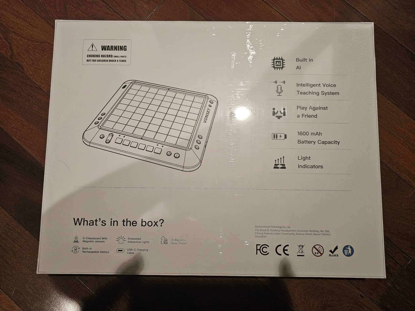 P6 Electronic Chess Board Chess Computer Talking Smart Chess Board Magnetic Electronic Chess Set with LED for Kids & Adults customer photo 1