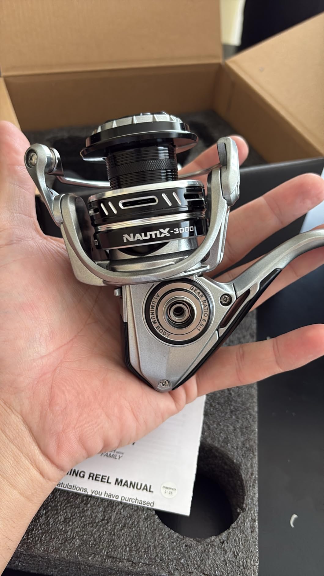 Piscifun NautiX Spinning Reel, Aluminum Body, 33lb Max Drag | CNC Aluminum Gear, 8+1 Sealed BB, 6.0:1/5.4:1 Gear Ratio, Smooth Retrieve Freshwater/Saltwater Fishing customer photo 1