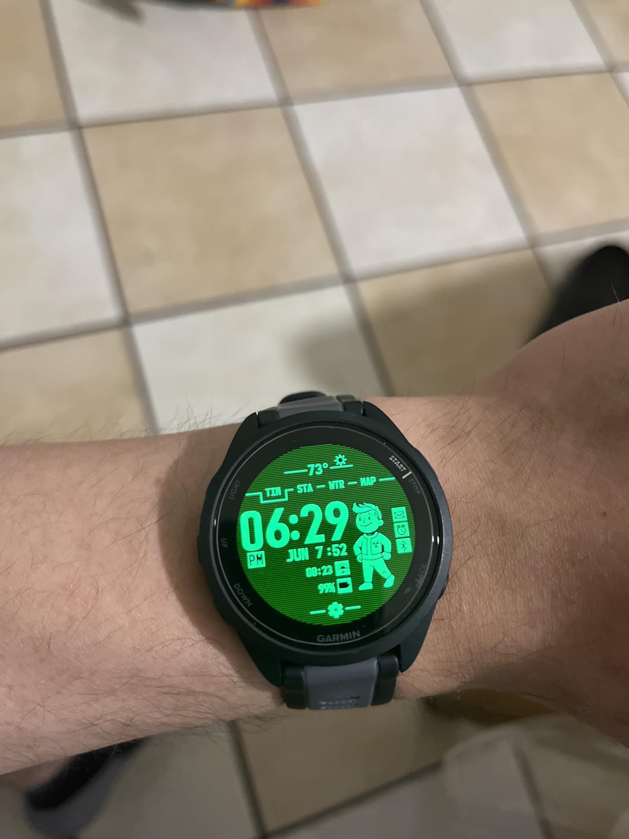 Garmin Forerunner 165, Running Smartwatch, 43mm, Whitestone | Essential Training & Recovery Features, Built-In GPS for Distance, Pace & Speed, Garmin Coach, Daily Suggested Workouts customer photo 1