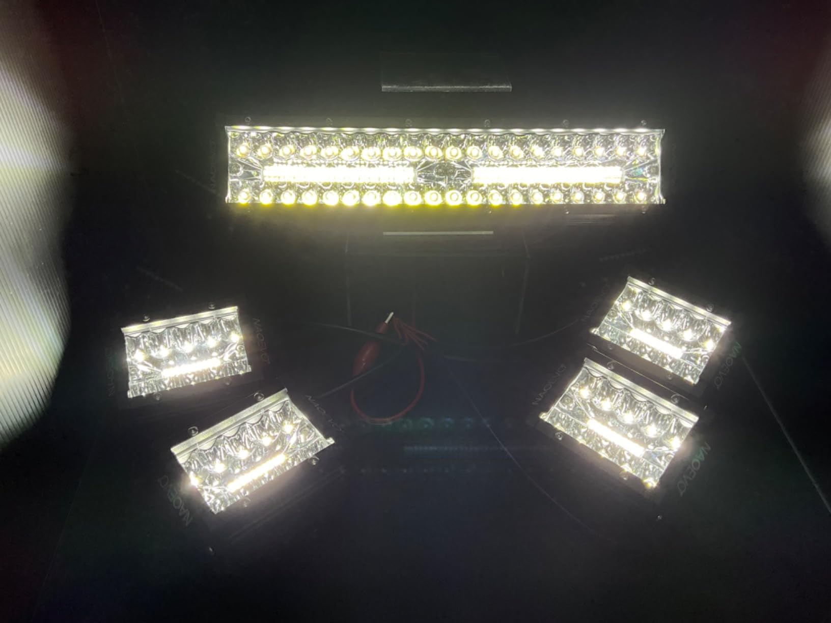 NAOEVO 12 Inch LED Light Bar with 4PCS 4 Inch LED Pod/Off Road/Fog Lights, 540W 54000LM Spot Flood Combo Off Road Lights Bar customer photo 1