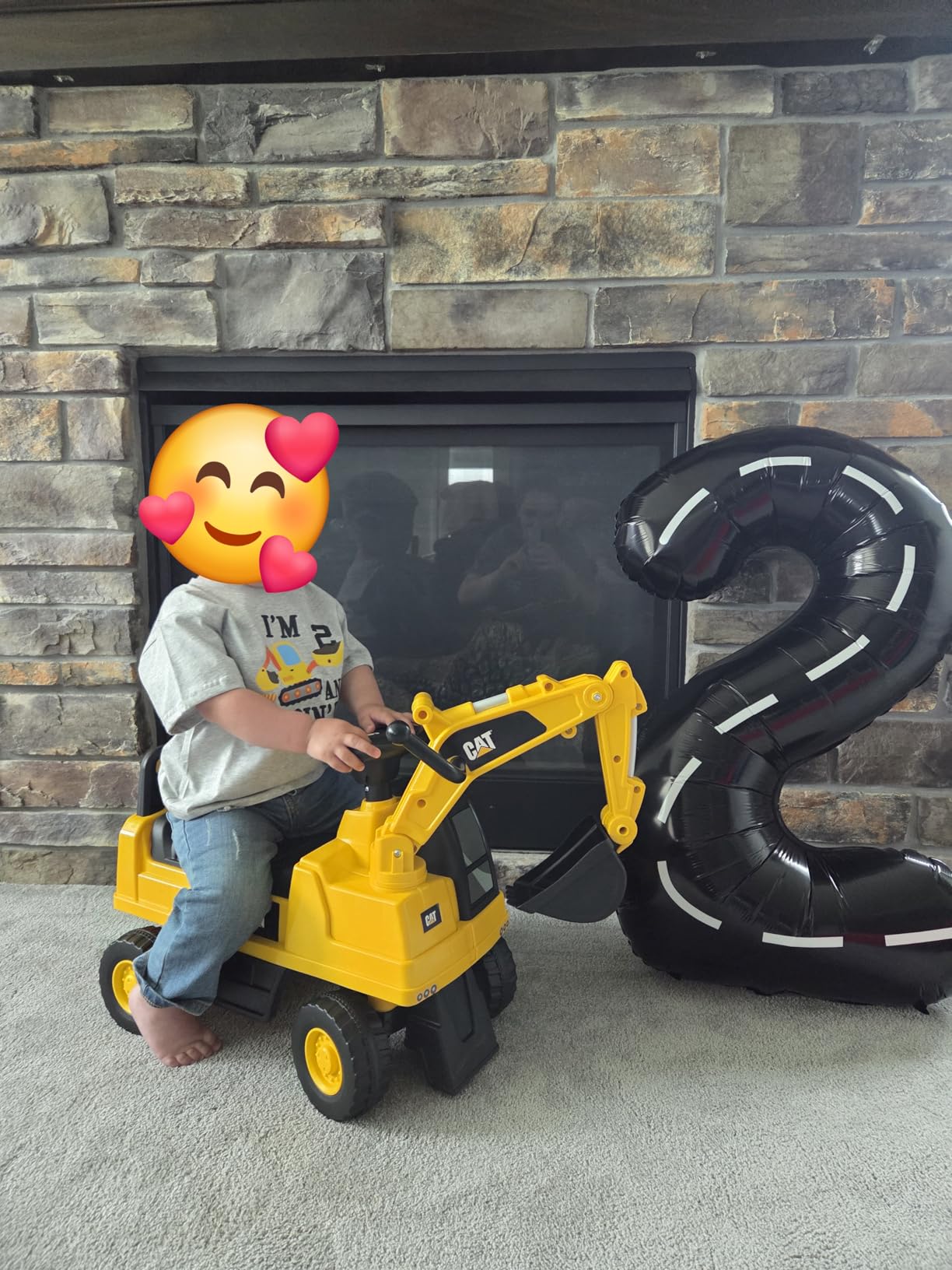 Best Ride On Cars CAT Excavator Push Car - Licensed Caterpillar Ride-On Digger Toy for Kids with Rotating Bucket & Under-Seat Storage - Construction Vehicle for Toddlers customer photo 1