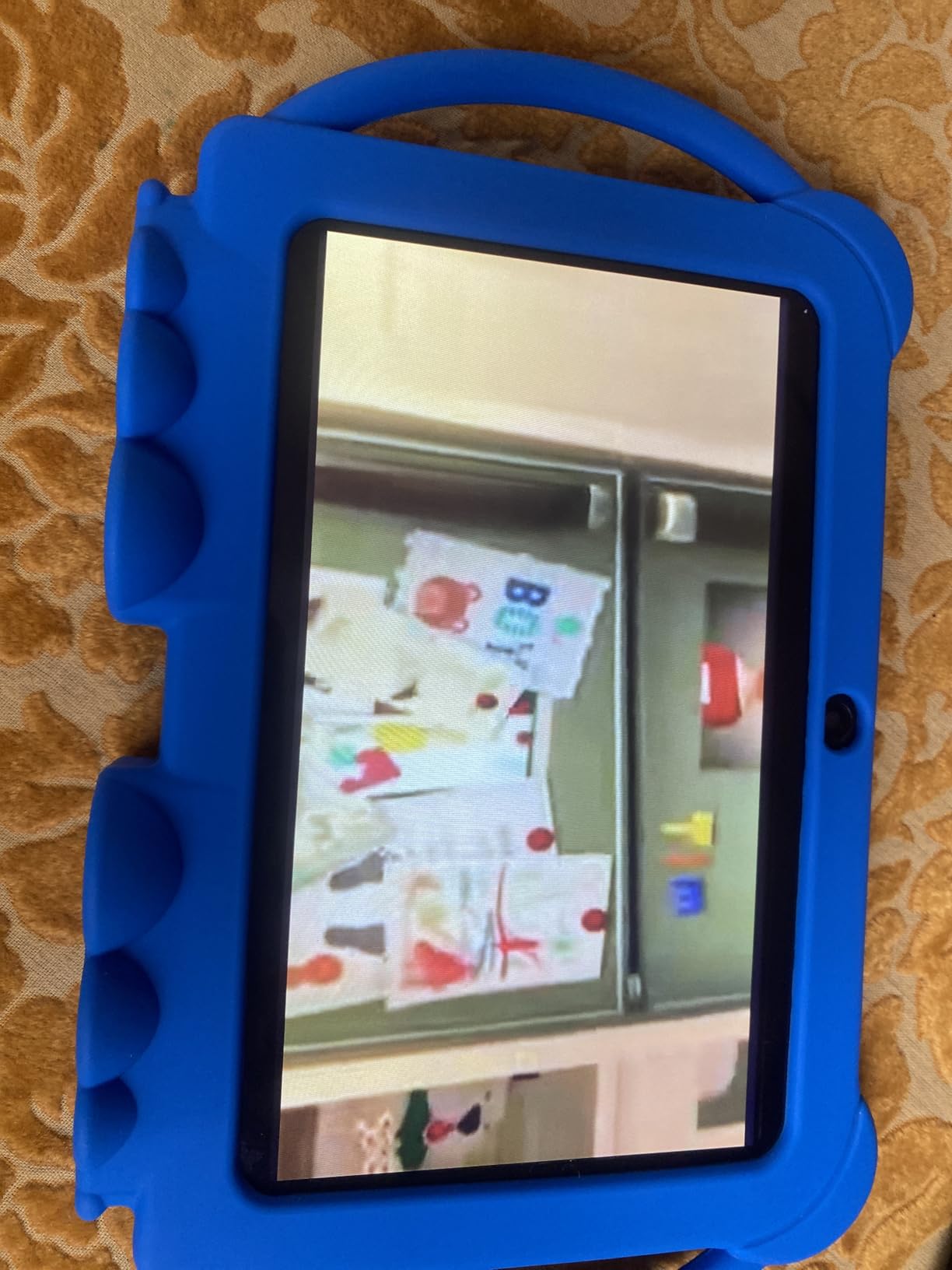 HOTTABLET Kids Tablet 7 inch Android, 4GB RAM 32GB ROM, 1TB Expansion, with Parental Control, WiFi, Bluetooth, Dual Camera with Silicone Case, Blue customer photo 2
