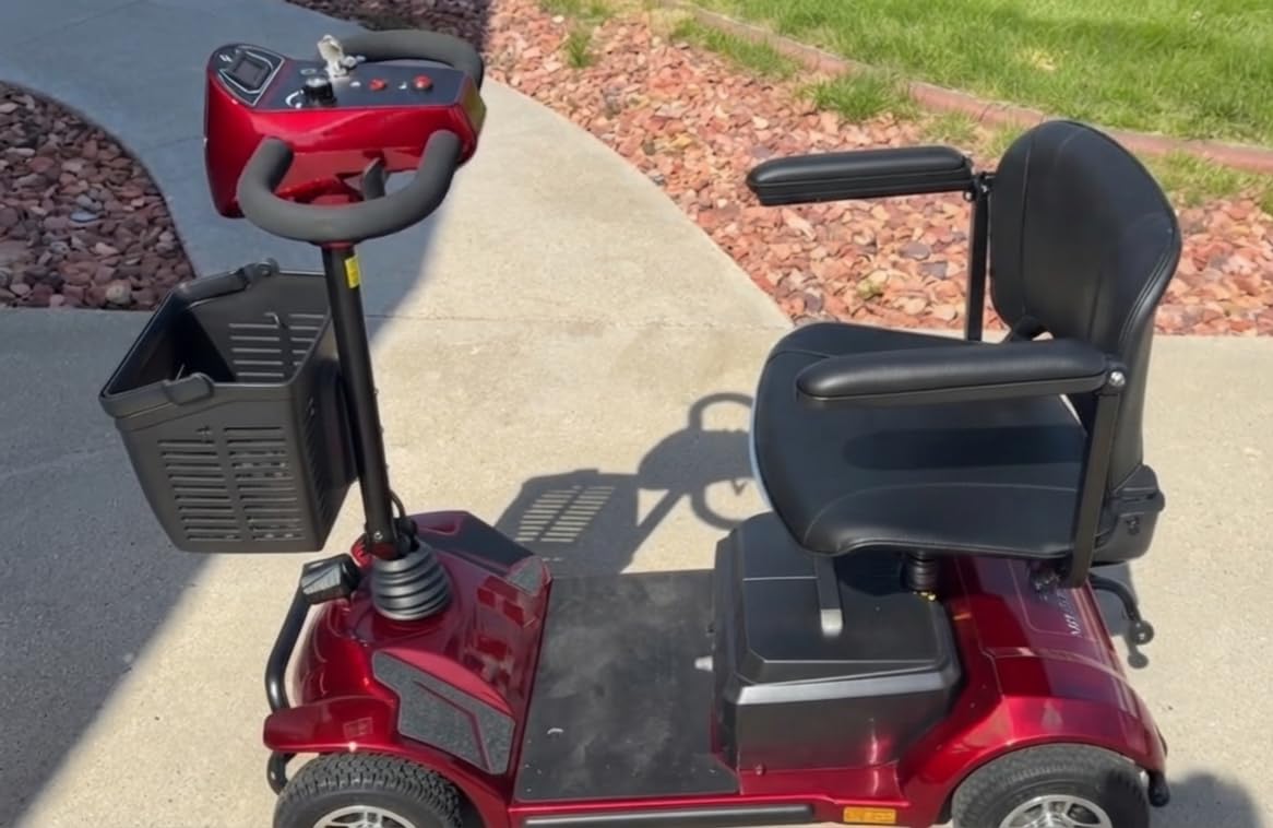 Hoverfly T4 4-Wheel Mobility Scooter for Seniors/Adults, Max 12.4 Miles | Max 3.7mph, 9