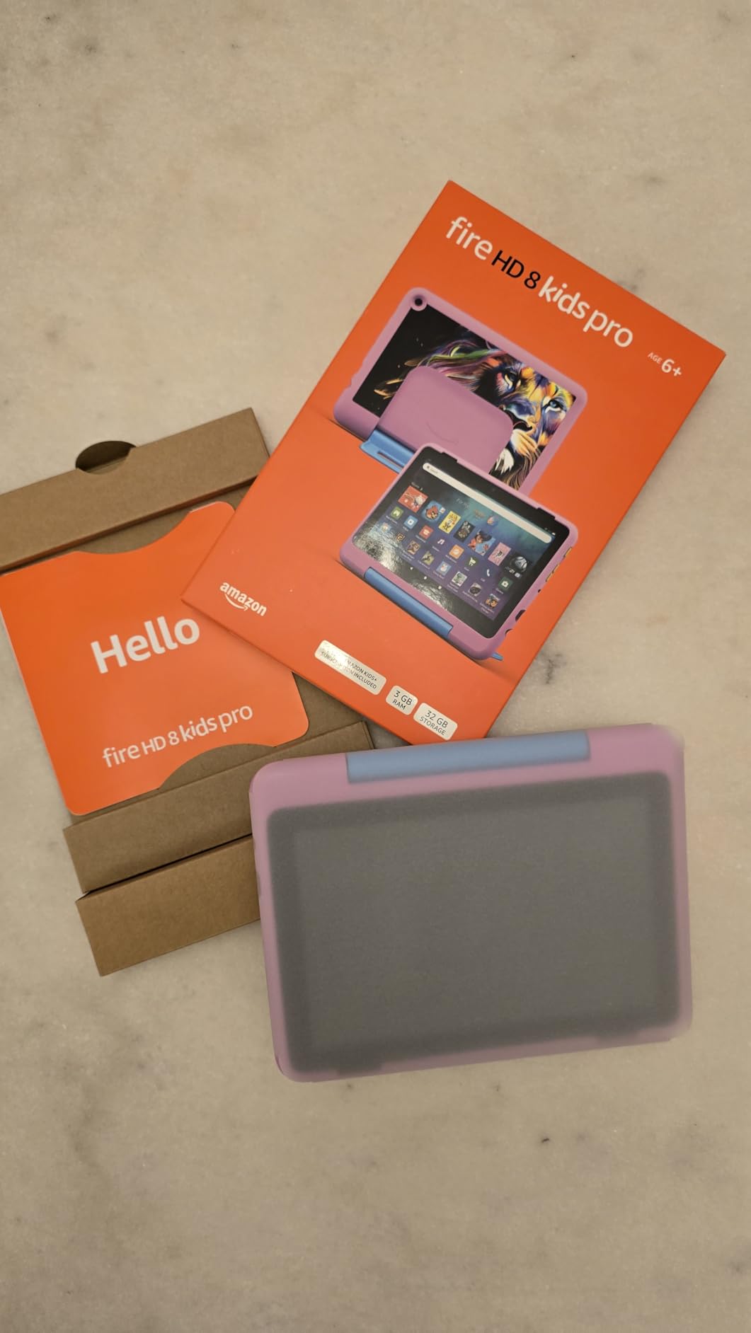 Amazon Fire HD 8 Kids Pro tablet (newest model), ages 6-12. Bright 8