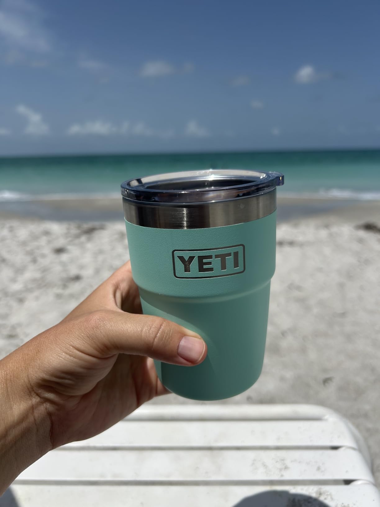 YETI Rambler 16 oz Stackable Tumbler, Vacuum Insulated, Stainless Steel with MagSlider Lid customer photo 1