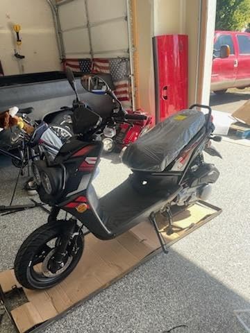 HHH Rocket 150 Moped Street Gas Scooter 150cc Motorcycle Automatic Adult Bike with 12 inch Aluminum Wheels (Black) customer photo 1