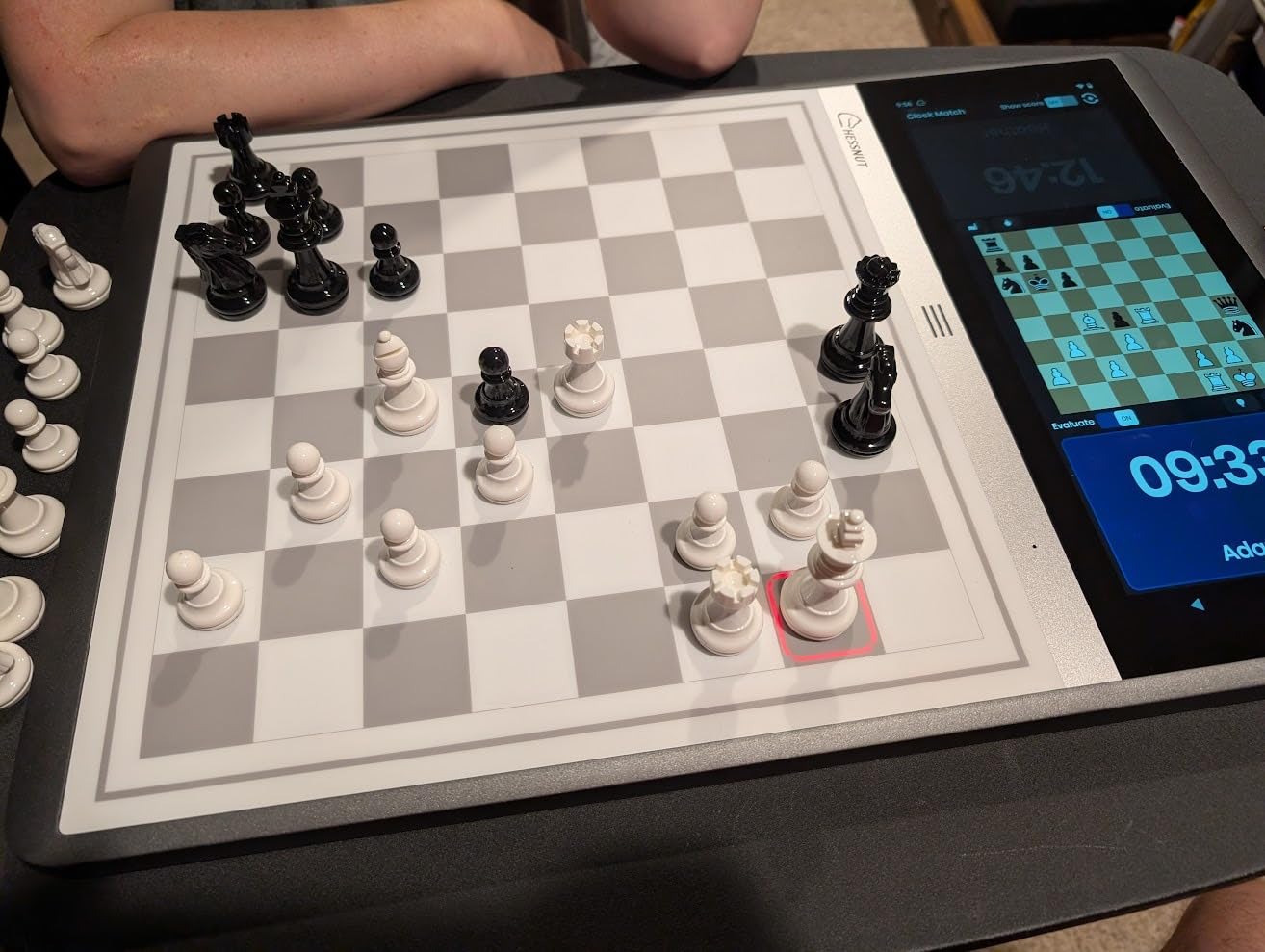 Chessnut Evo AI Chess Computer - Built-in Maia Engine, Customizable Chess Bot, Full Piece Recognition, LED Lights - Play Online on Major Chess Platforms - Smart Electronic Chessboard customer photo 1