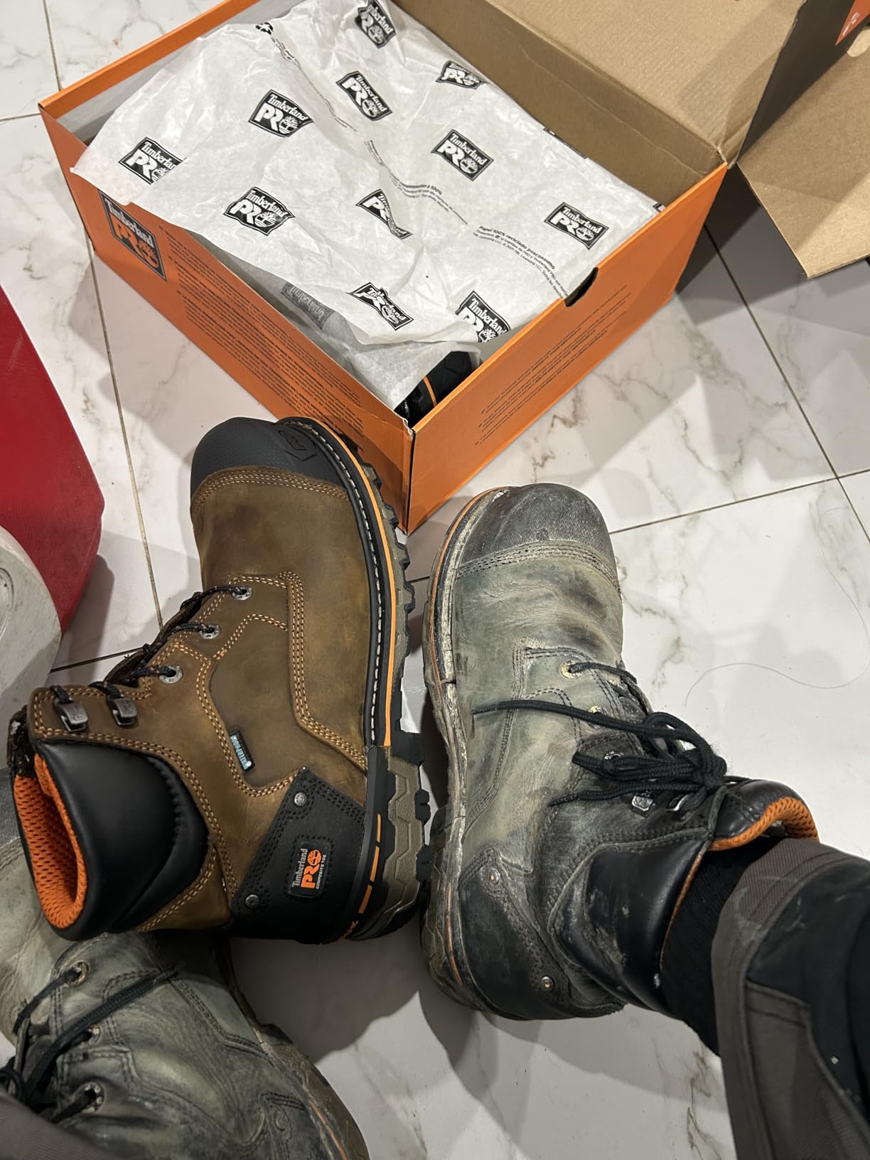 Timberland PRO Men's Boondock 6 Inch Composite Safety Toe Waterproof Industrial Work Boot customer photo 1