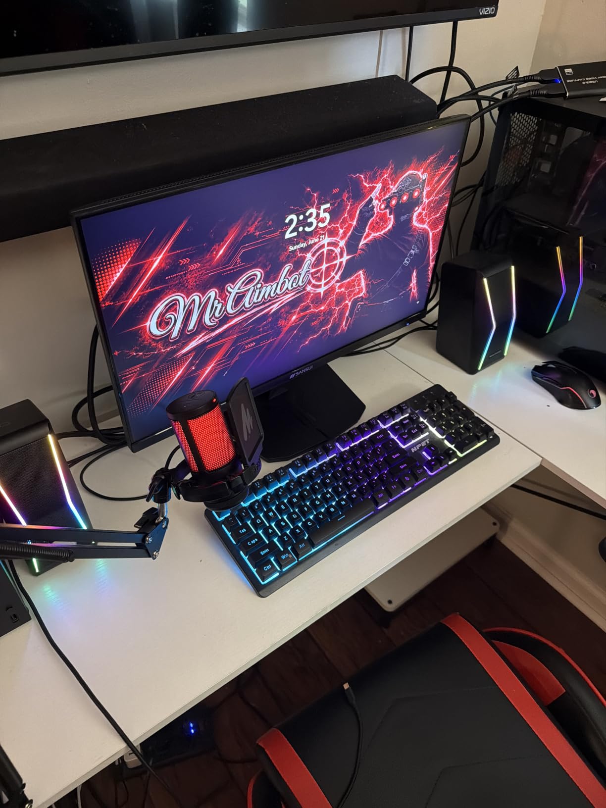 SANSUI 34-Inch Curved Gaming Monitor UWQHD 3440 x 1440P 200Hz Ultrawide customer photo 2
