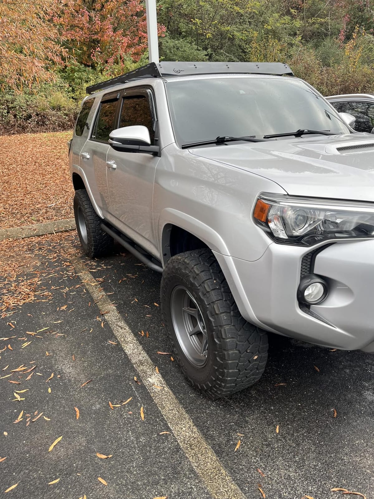 Hooke Road 4Runner Rock Sliders Tube Side Door Armor Rocker Guard Rails for 2010-2024 Toyota 4Runner 5th Gen (Exclude Limited, Nightshade, TRD Sport & 10-13 SR5) customer photo 2