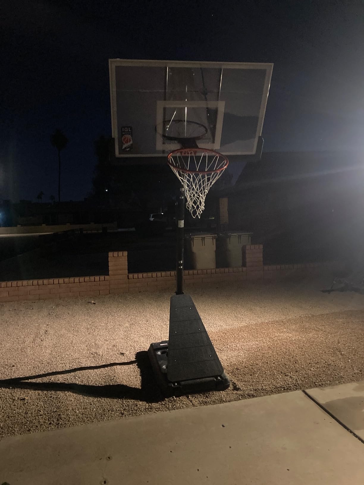 IGL Basketball Hoop Outdoor with 52 Inch Shatterproof Backboard, 10FT Height Portable Basketball Hoop Outdoor, Adjustable Basketball Goal System customer photo 1