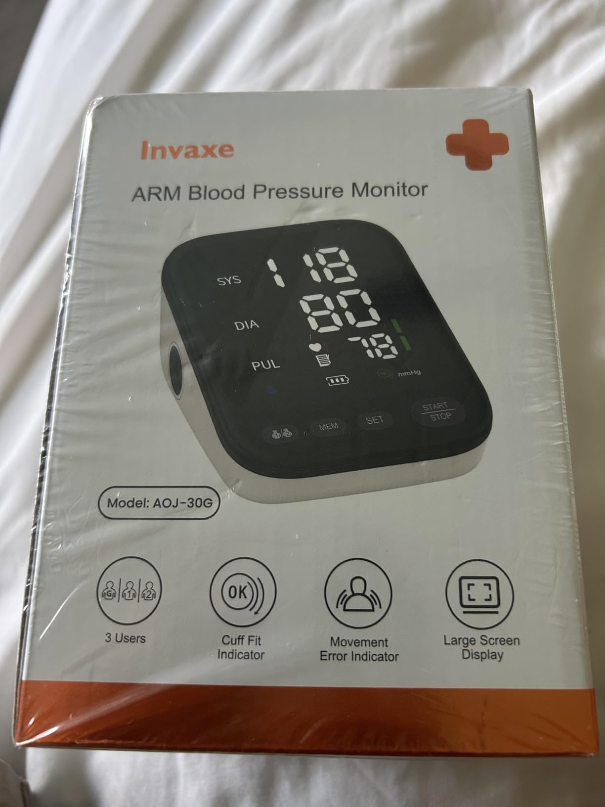 Automatic Upper Arm Blood Pressure Monitor with 2x199 Readout customer photo 1