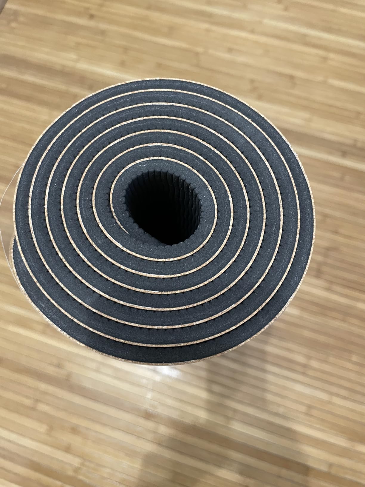 StrongTek Cork Yoga Mat, Eco-Friendly, TPE Base, 7 mm, 72 x 24 in | Natural Non-Slip Grip, Cushioned Support, Durable Surface, 2 lb Lightweight, Hot Yoga, Pilates, Home Fitness, Carry Strap customer photo 1
