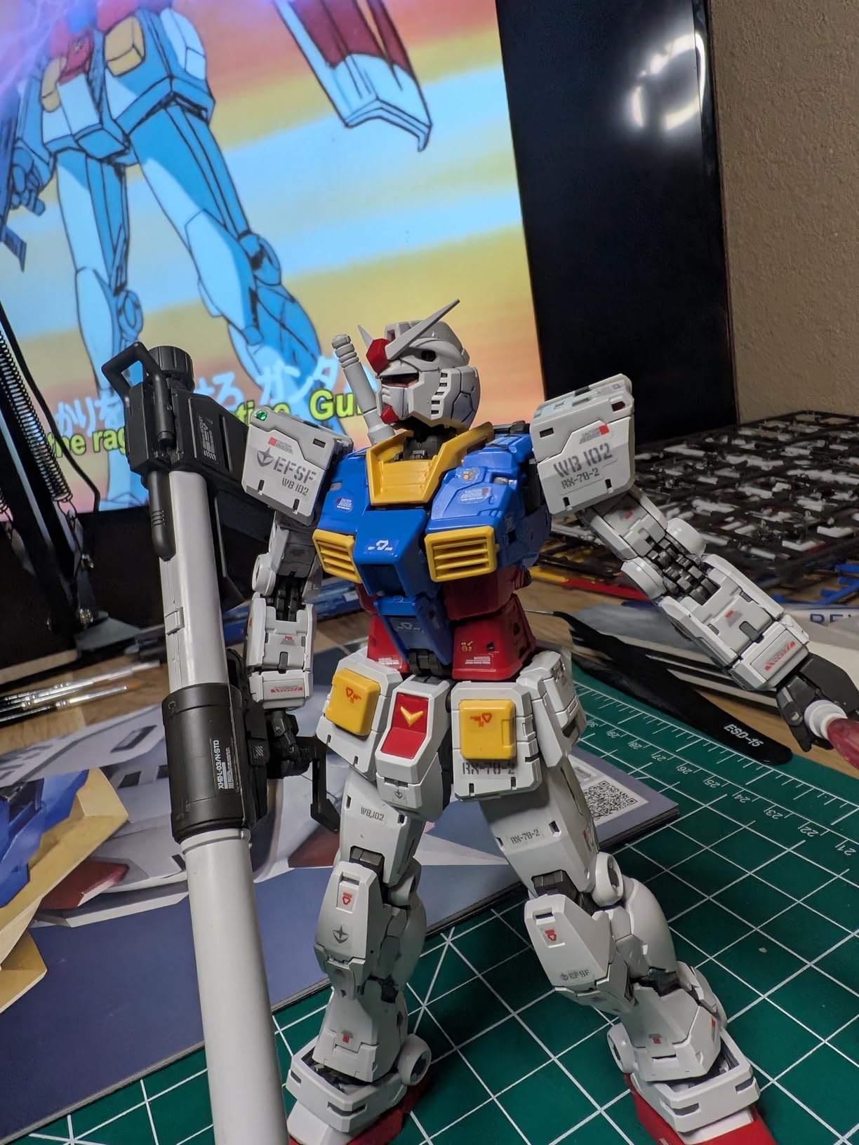Bandai Hobby - Mobile Suit Gundam - RX-78-2 Gundam ver. 2.0 RG 1/144 Model Kit customer photo 2