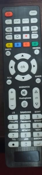 Universal TV Remote for Sanyo, Philips, Toshiba, Hitachi, Insignia, Samsung, LG, Sony, Sharp, Vizio, JVC, TCL, Hisense, Vestel, Seiki, Magnavox, Haier, Panasonic, Backlit Universal Remote Control customer photo 1