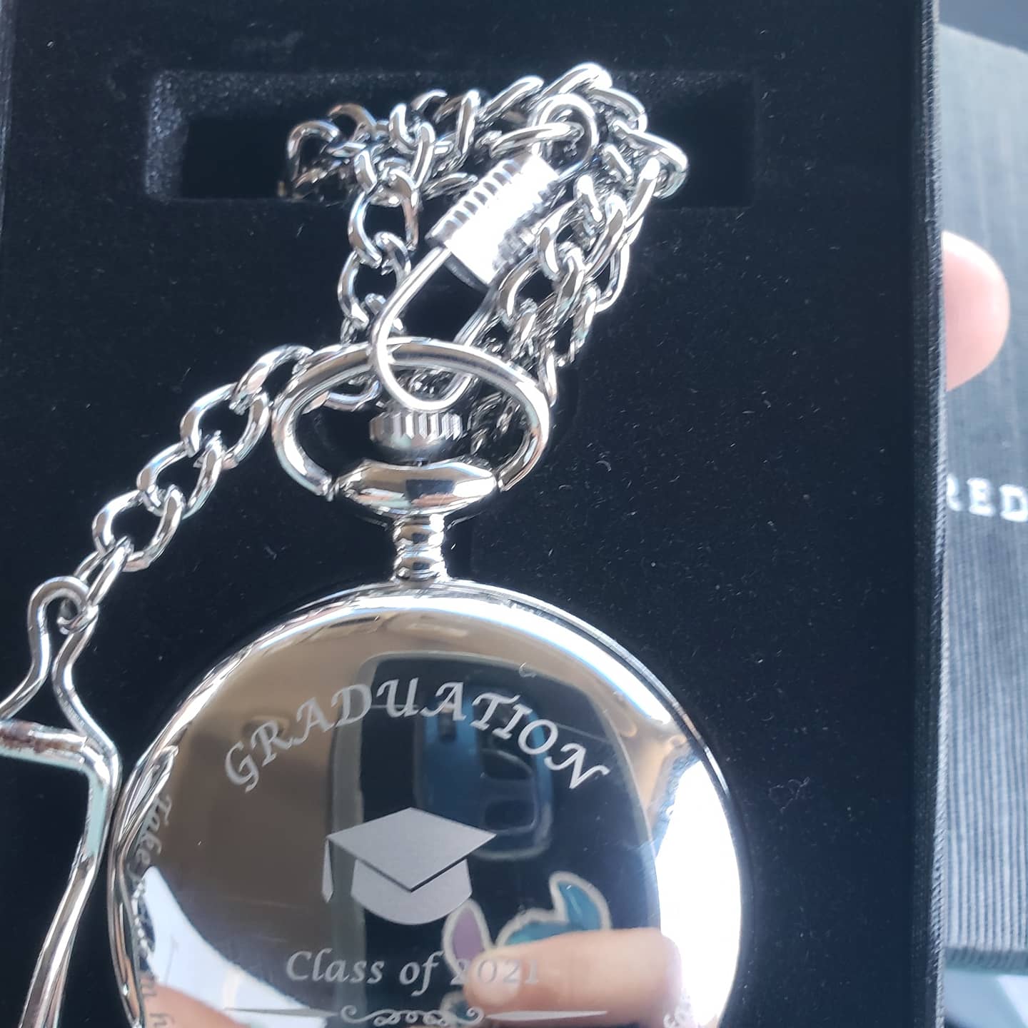 FJ FREDERICK JAMES College Graduation Gift for Him 2026 - Silver Pocket Watch - Engraved 'Class of 2026' - Meaningful High School Grad Gifts for Boys/Son customer photo 1