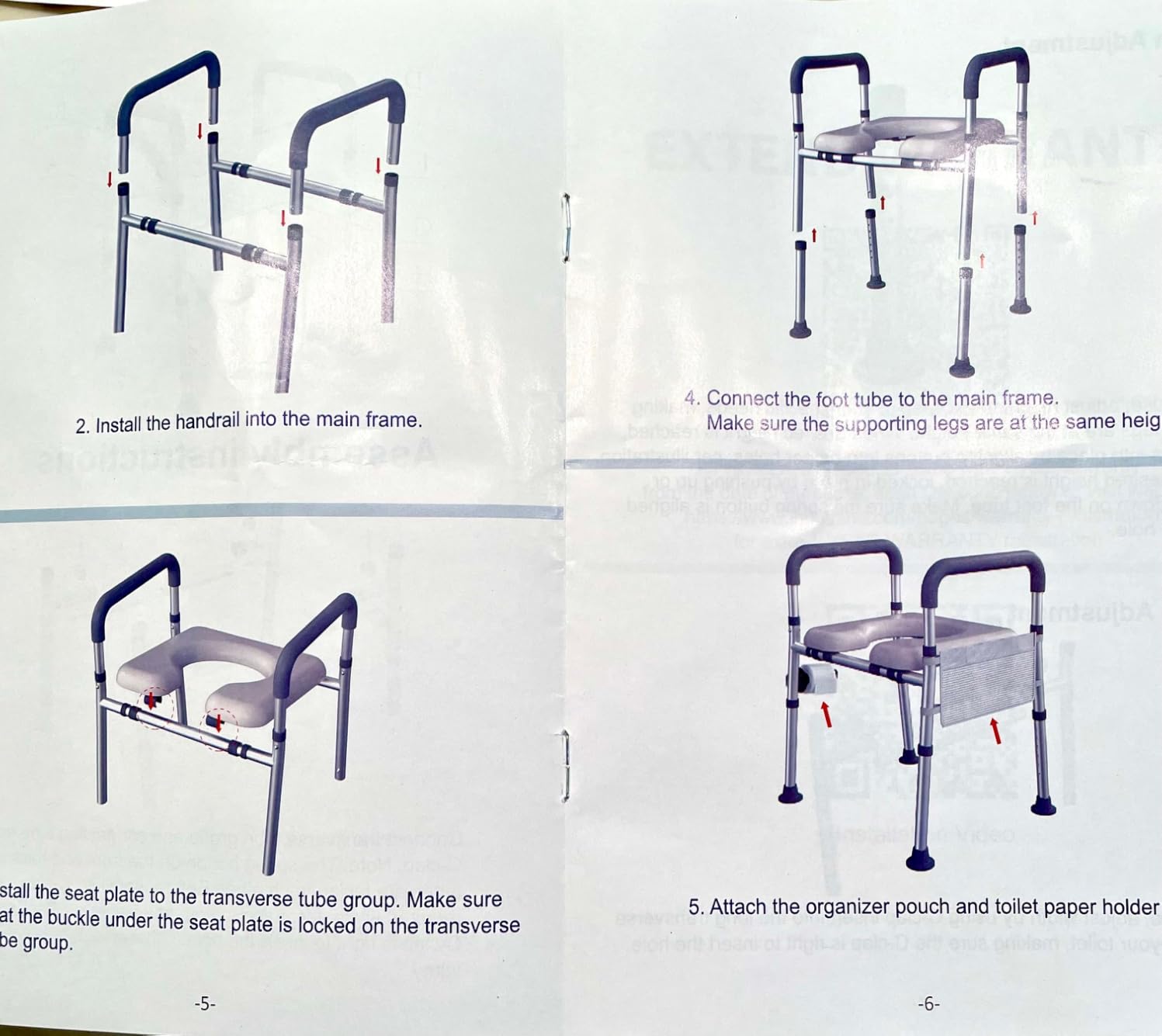 HOMLAND Toilet Seat Riser for Seniors with Adjustable Height & Width, 400lb customer photo 1