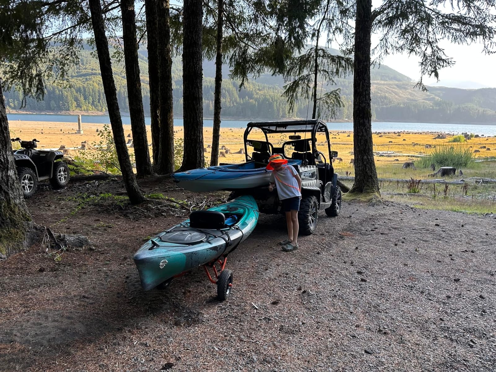 Kayak Cart - 140lb Capacity Canoe Dolly with Airless Tires, Aluminum Frame, and Straps for Small Watercraft - Kayak Accessories by RAD Sportz (Green) customer photo 1