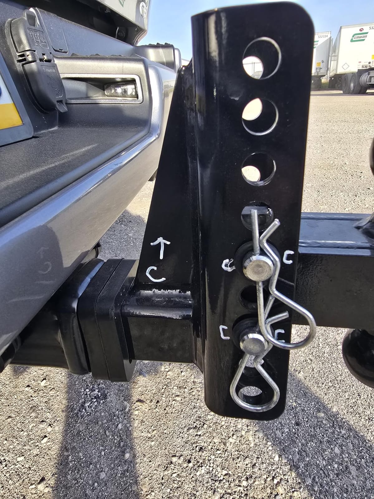Adjustable Trailer Hitch - Drop Hitch-Tow Hitch with 2 inch Receiver-6inch Drop/Rise, 2