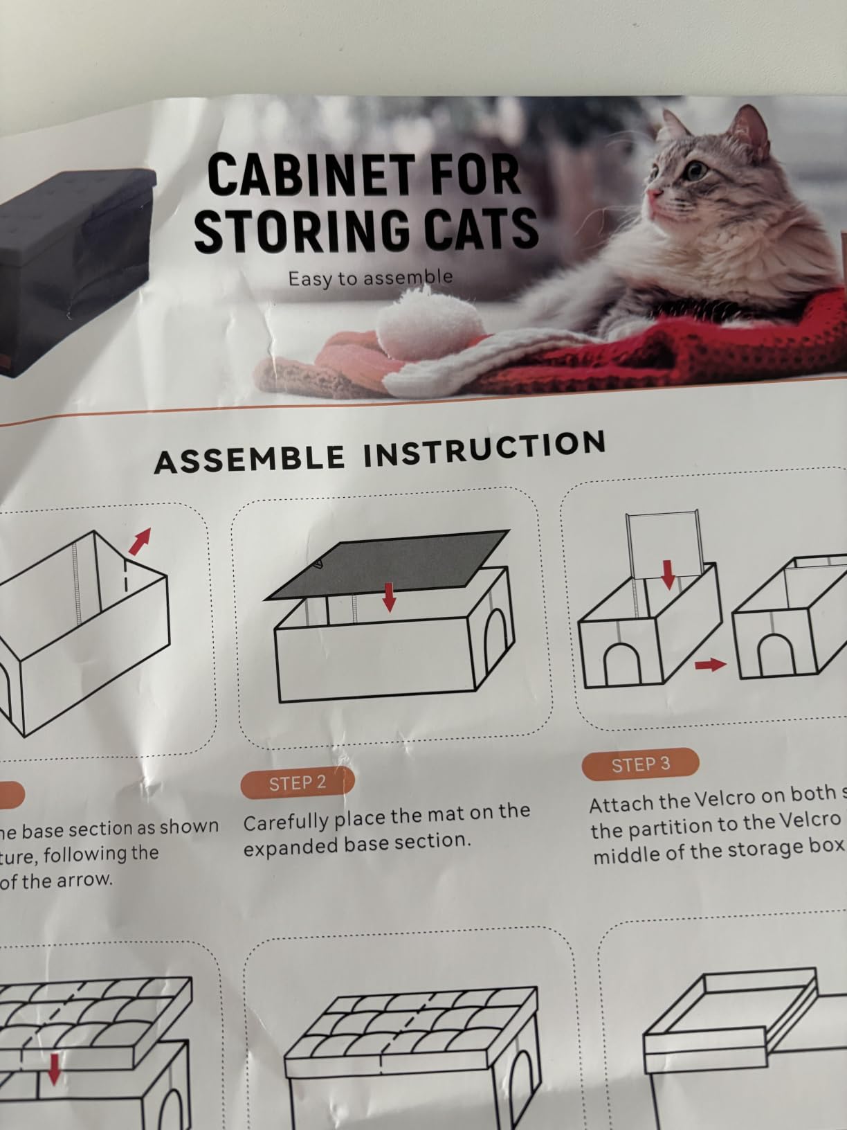 Zerbuger Cat Litter Box Enclosure Furniture for Odor Control, Hidden Cabinet Cats Litter Ottoman with Flip-Up Lid,Cat Litter Box Bench with Storage Space, Dog Proof(Grey, X-Large) customer photo 1