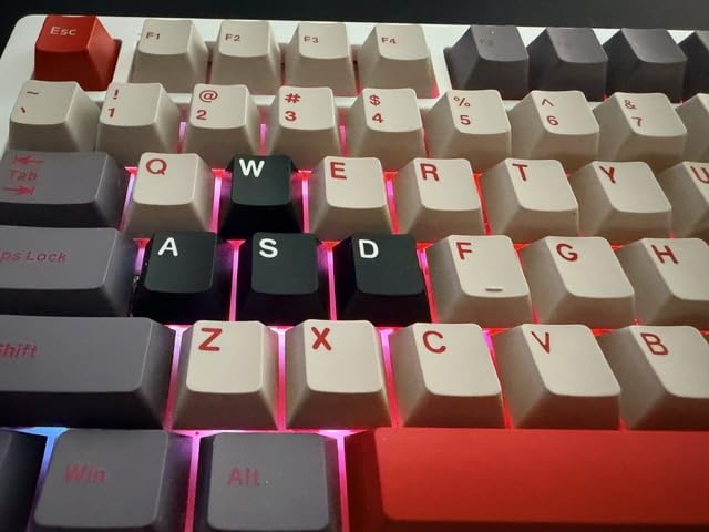 Womier Double Shot PBT Keycaps Set Custom Cherry Profile Key caps | Keycaps 138 Keys 60 65 75 100 Percent for 61/64/68/84/87/100/104/108 Retro Gaming Mechanical Keyboard, Brown Gray customer photo 1