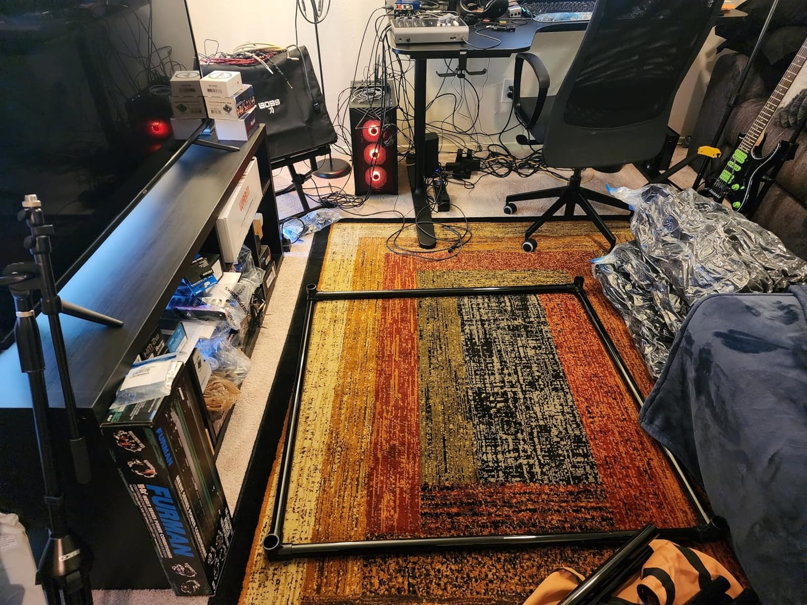 Portable Vocal Booth for Home Studio, Echo-Free Recording Booth for Voice Over, Podcast & Singing, 360° Reverb Isolation with Acoustic Blankets for Studio-Grade Sound customer photo 2