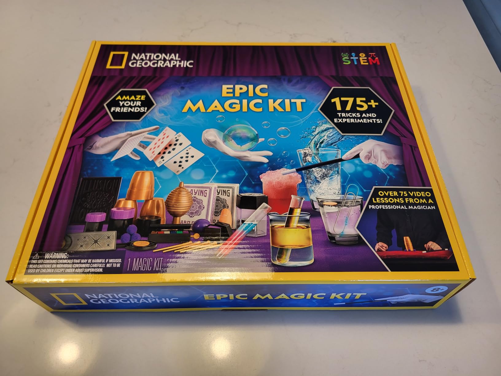 National Geographic Kids Magic Kit with 45 Tricks for Kids Ages 8-12 | Perform Classic Illusions, Performance Props, STEM Learning, Video Instructions from a Professional Magician, Birthday Gift customer photo 2
