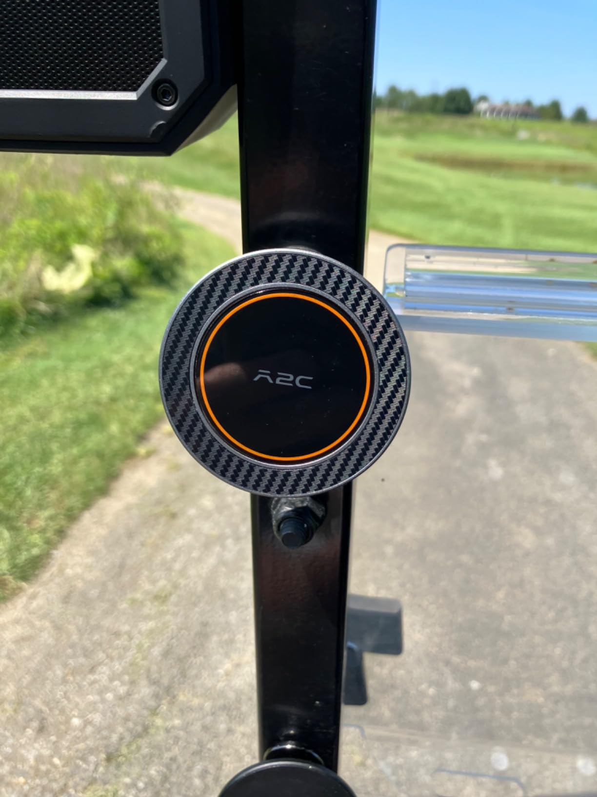 A2C Alloy Magnetic Golf Cart Phone Holder, Unique Golf Accessories for Men - Fits EZGO Club Car Yamaha customer photo 2