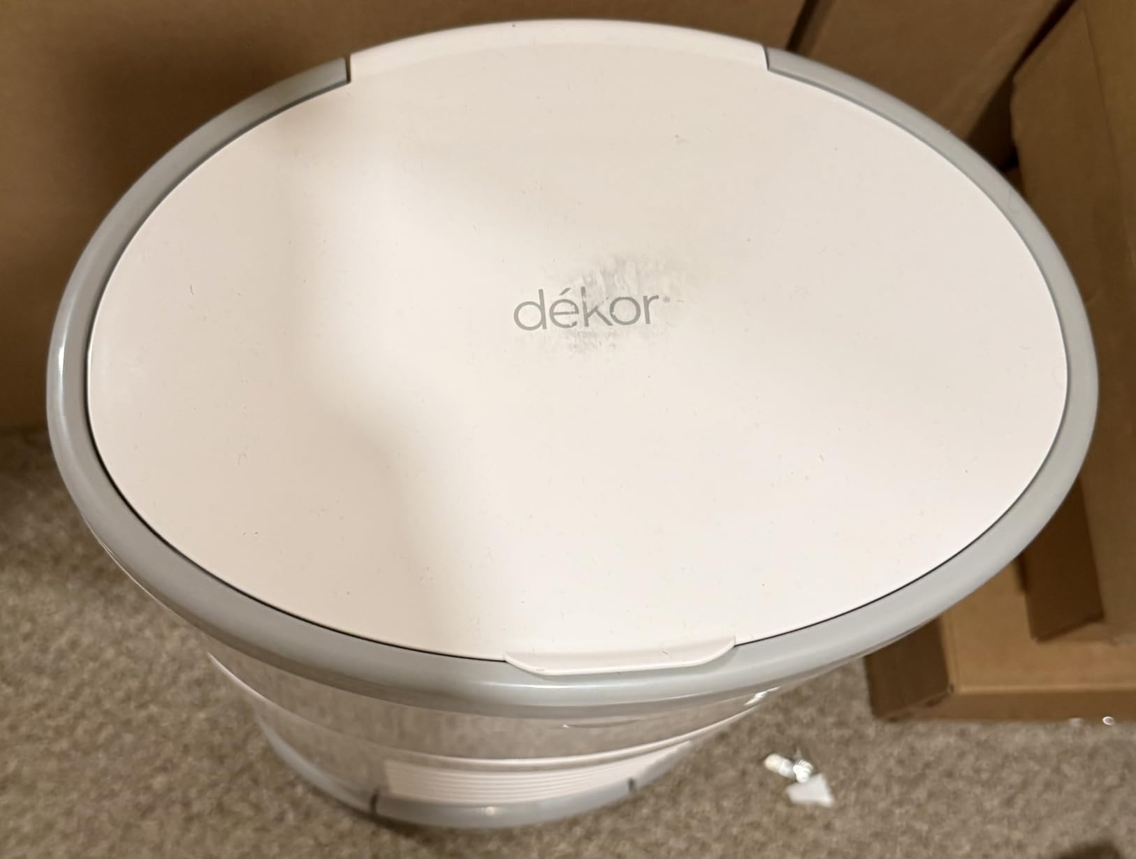 Diaper Dekor EKO Classic Diaper Pail, White - Eco-Friendly Made with 70% Recycled Materials customer photo 1