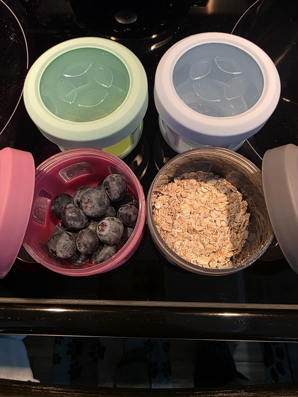 Reusable Condiment Containers with Screw-on Leak Proof Lid | Perfect for Salad Dressing Sauce Dips Lunchbox Picnic Travel Bento Box | BPA-Free | Dishwasher Safe customer photo 2