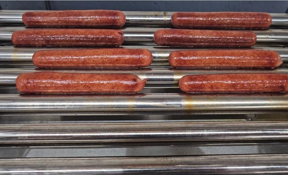 CROSSON Hot Dog 7 Roller with Bun Warmer & Transparent Sneeze Guard, Commercial 7 Nonstick 304 Roller Grill Cooker Machine customer photo 1