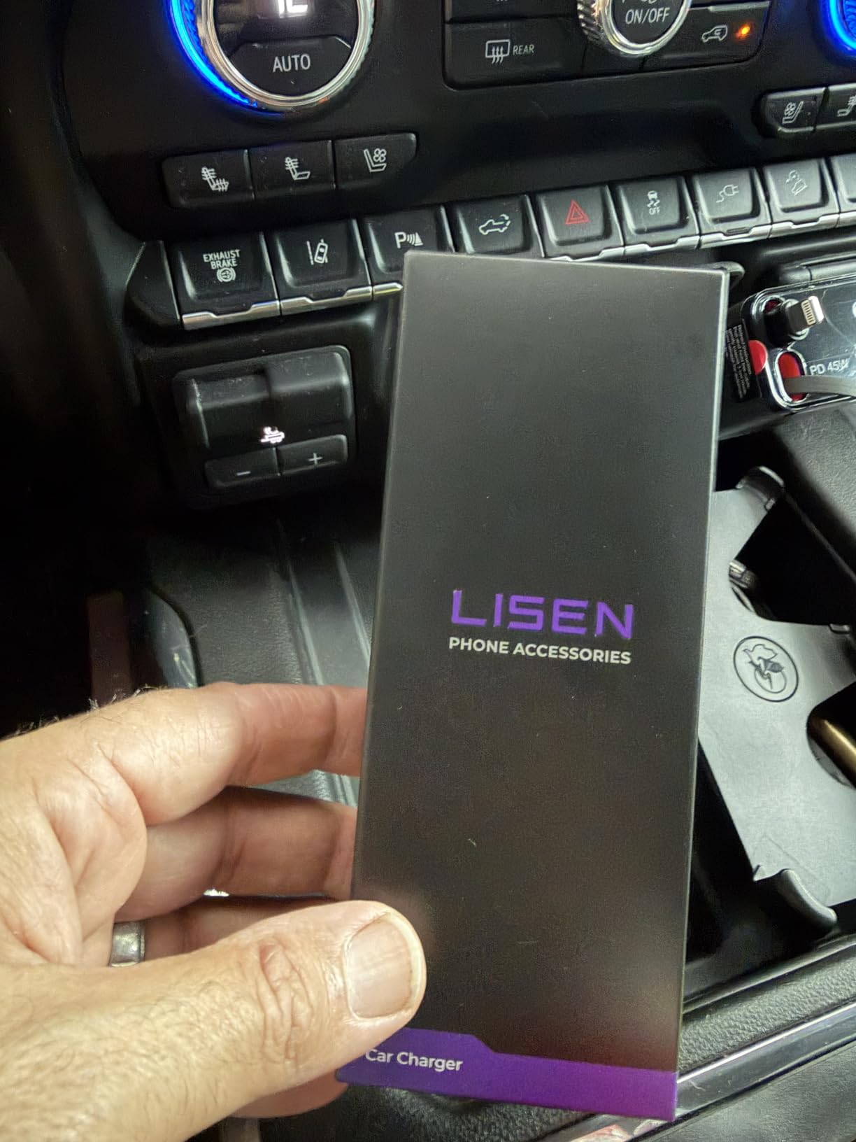 LISEN Retractable Car Charger, 84W Car Charger USB C Fast Charge, 4 in 1 | Cigarette Lighter Adapter, Car Accessories, Labor Day Sale Gifts for Men Women Dad Mom, for iPhone 17 Pro Max 16 15 14 13 12 customer photo 2