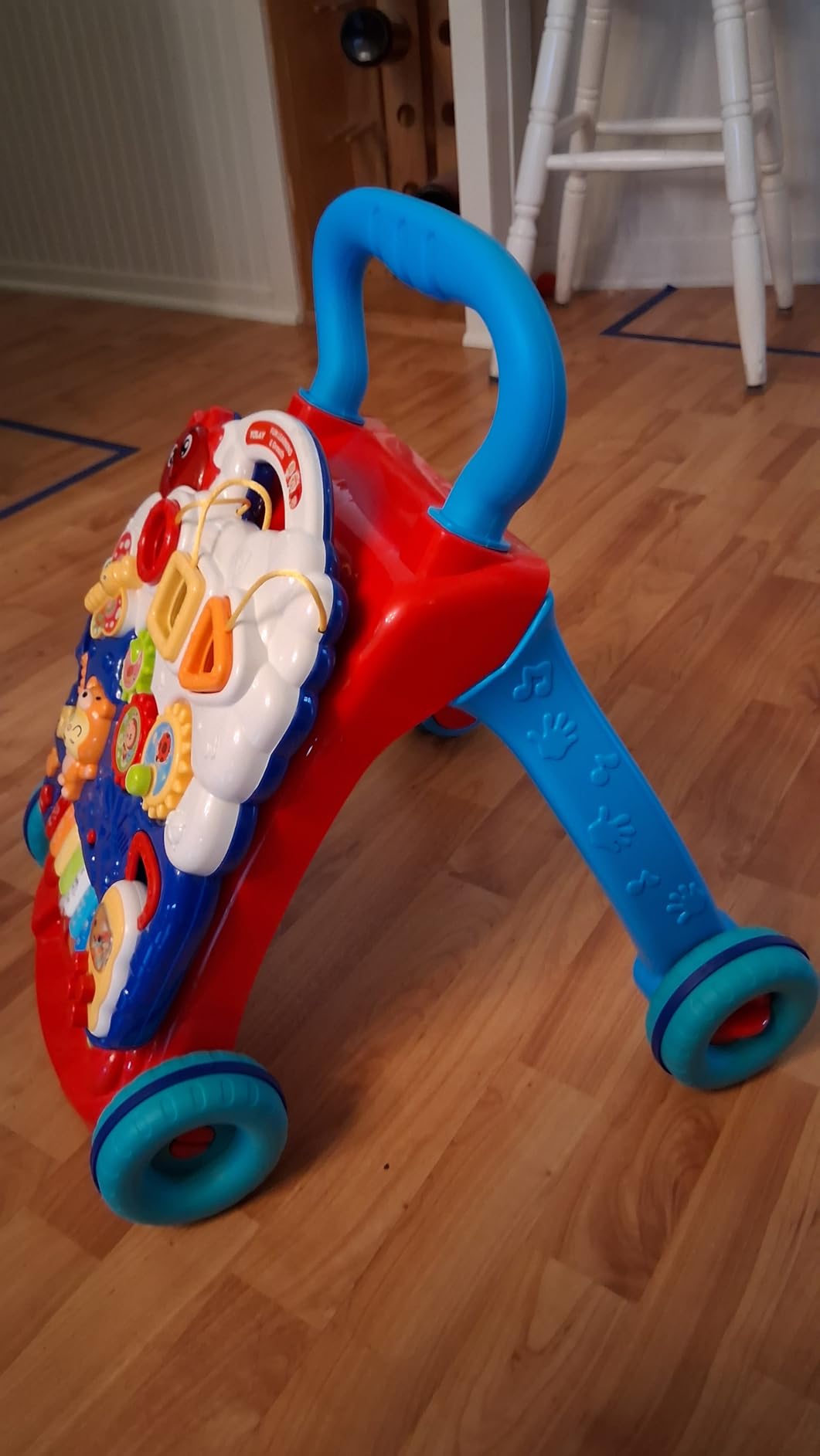 Baby Push Walker, 3-in-1 Baby Walker, Blue - YOLAY customer photo 2