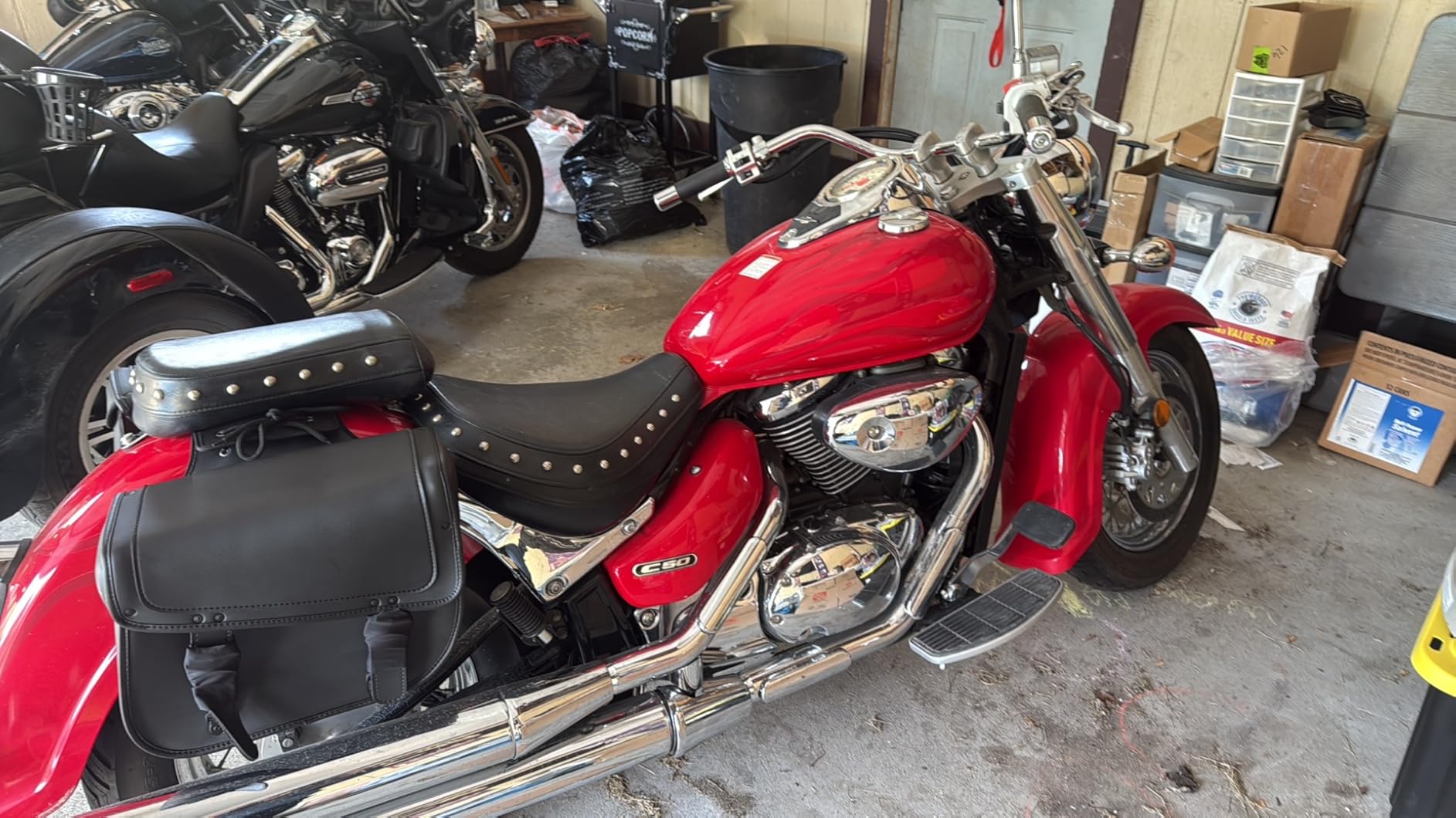 Nomad Universal Motorcycle Saddlebags - 30L Large Capacity Quick-Easy Throw Over Bags for Cruiser, Chopper, Touring - Heavy Duty saddle bags, Waterproof, Secure Lock, Durable Storage Side Bags for Bikers customer photo 1